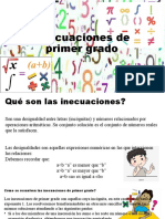 Inecuaciones de Primer Grado