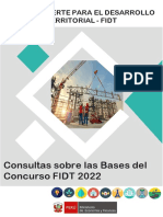 Consultas Sobre Las Bases Del Concurso FIDT 2022