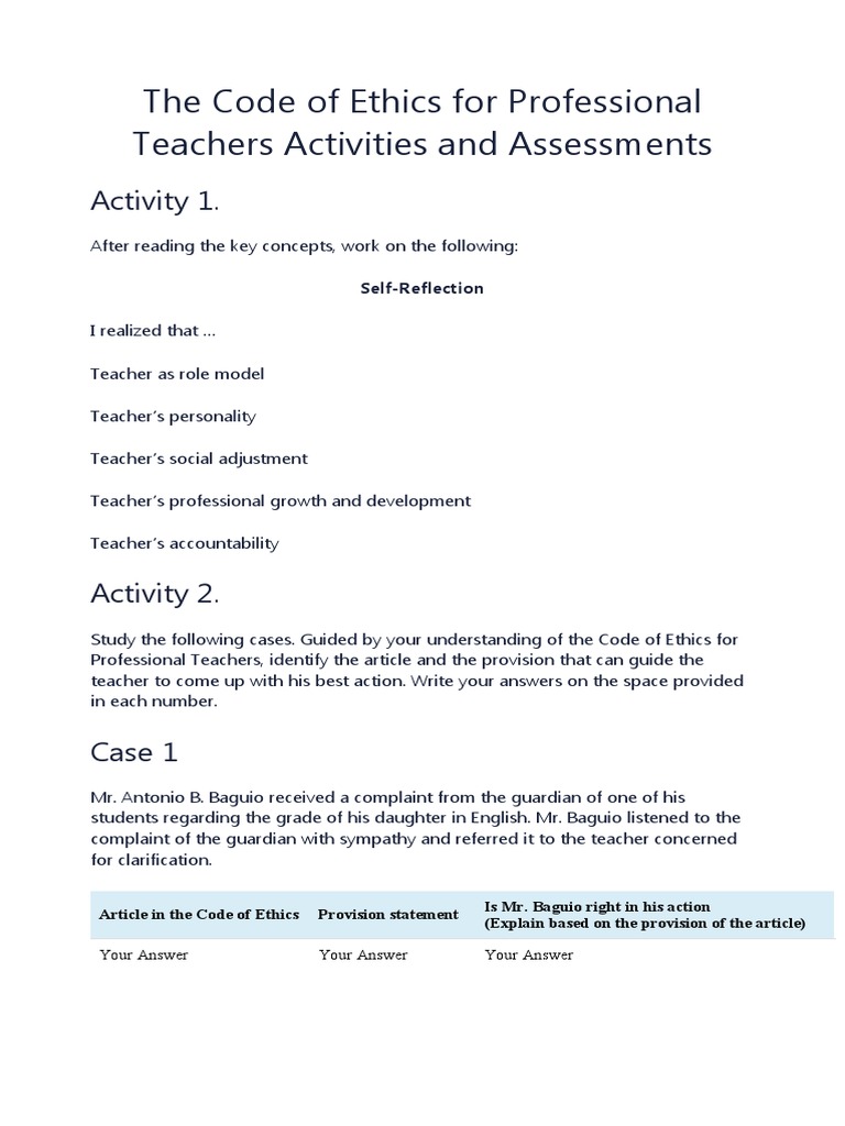 Teacher Ethics and Professionalism in Education | PDF | Teachers