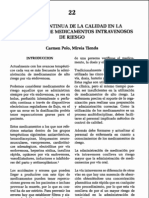 Mejora continua de la calidad en la dosificación de medicamentos de riesgo. Carmen Polo y Mireia Tienda.