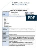 Primero (Parcial Tres) Proyecto Interdisciplinario