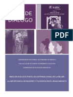 Mesa de Diálogo Dia Internacional de La Mujer PDF