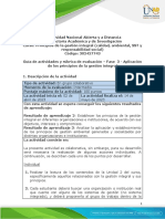 Guía de Actividades y Rúbrica de Evaluación - Unidad 2 - Fase 3 - Aplicación de Los Principios de La Gestión Integral PDF