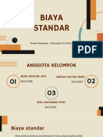 Biaya Standar: Dosen Pengampu: Fatmawati, S.E, M.Si., Ak