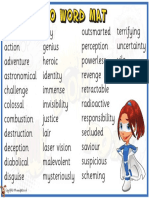 TP F 0637 Superhero Word Mat 20910