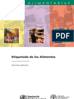 Etiquetado de Los Alimentos