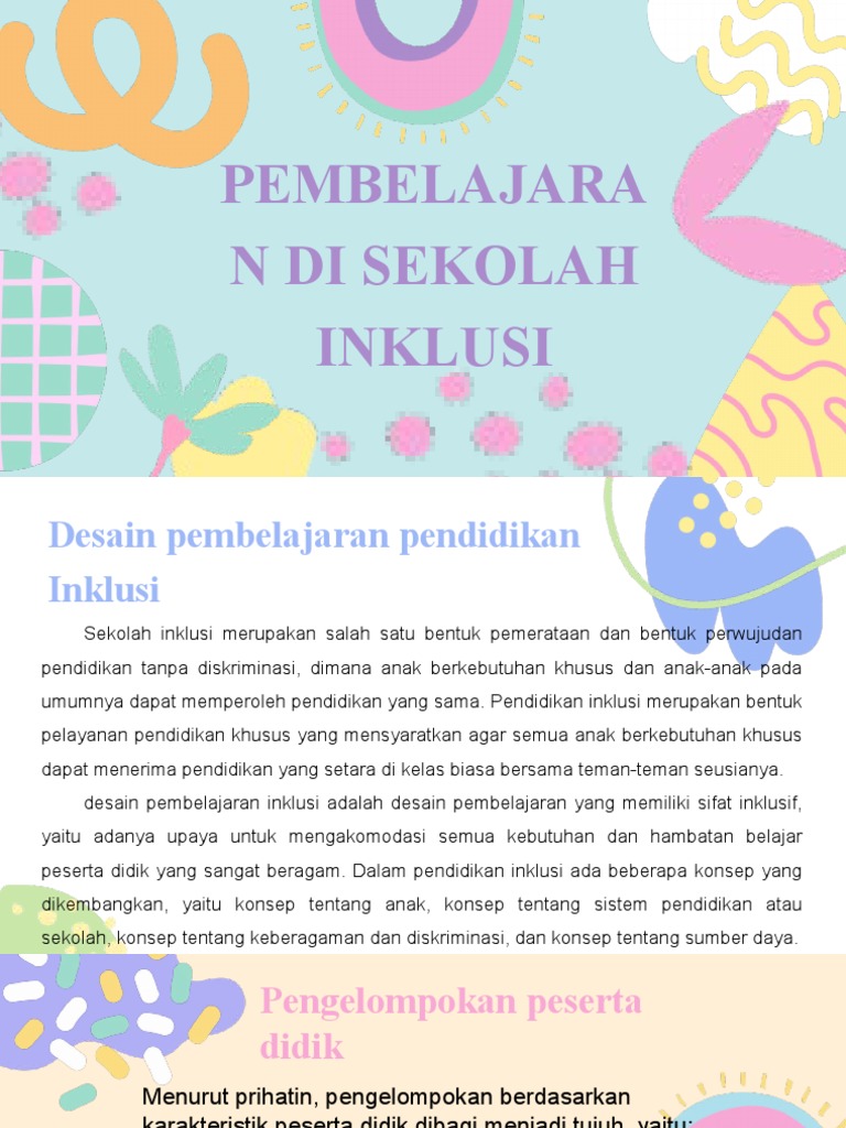 Metode Pembelajaran Inklusif di Sekolah | PDF | Karier & Perkembangan ...