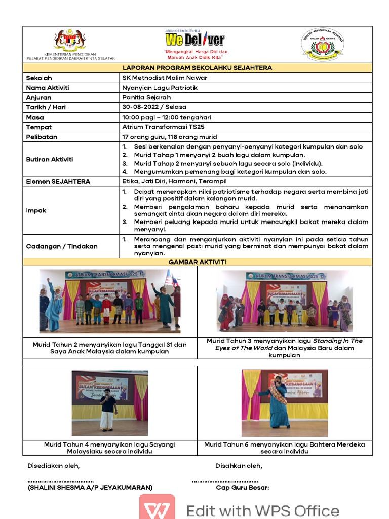 Opr Program Sekolahku Sejahtera | PDF