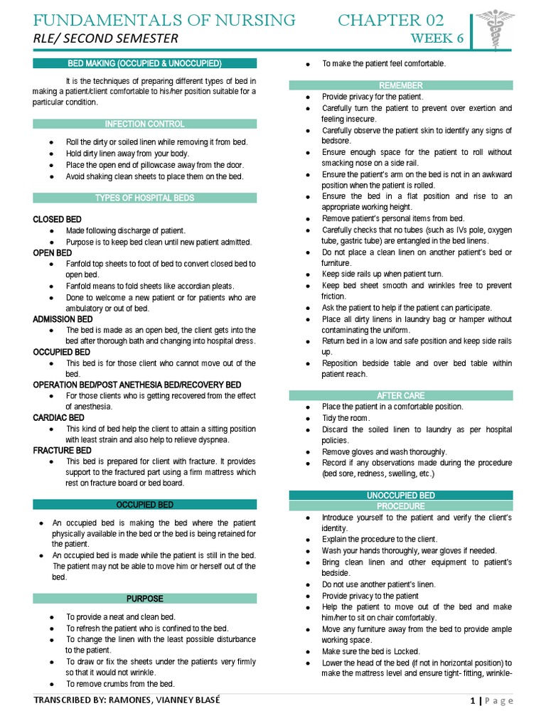 rle-week-6-bed-making-occupied-unoccupied-pdf-bed-home