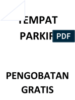 Sign Pengobatan Gratis