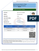 Digital Document of Covid-19 Vaccination Certificate PDF