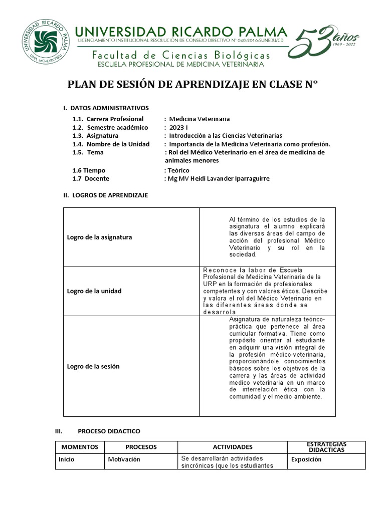 Rol del Médico Veterinario en la Sociedad | PDF