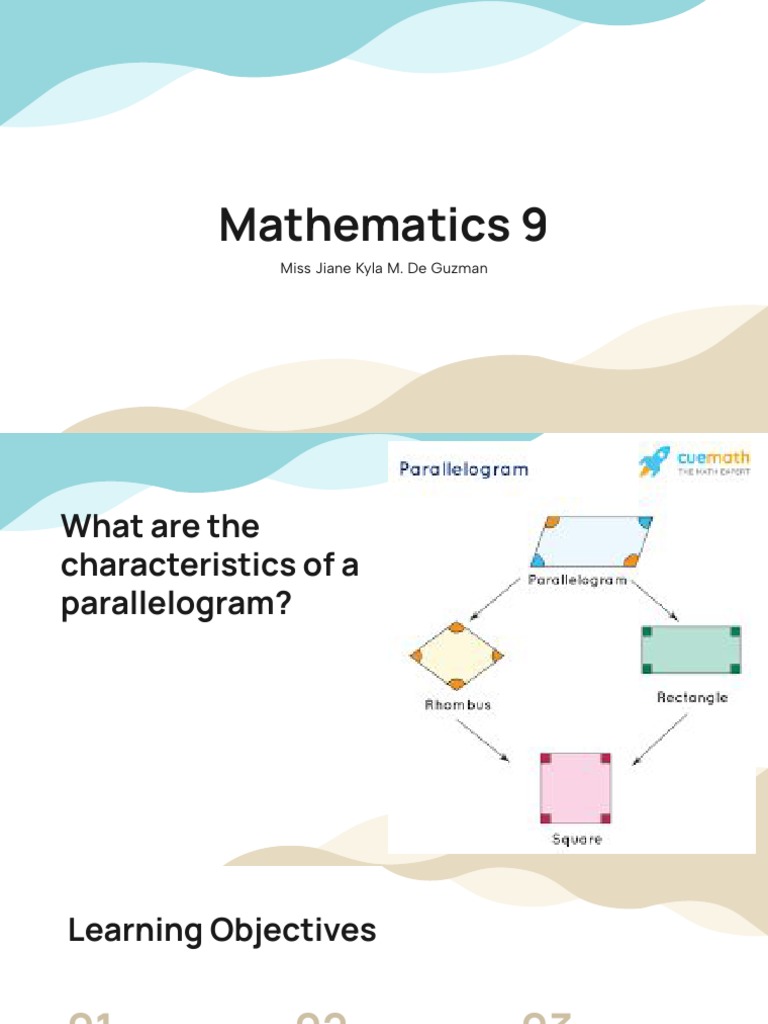 Characteristics of Kites and Trapezoids | PDF | Teaching Methods ...