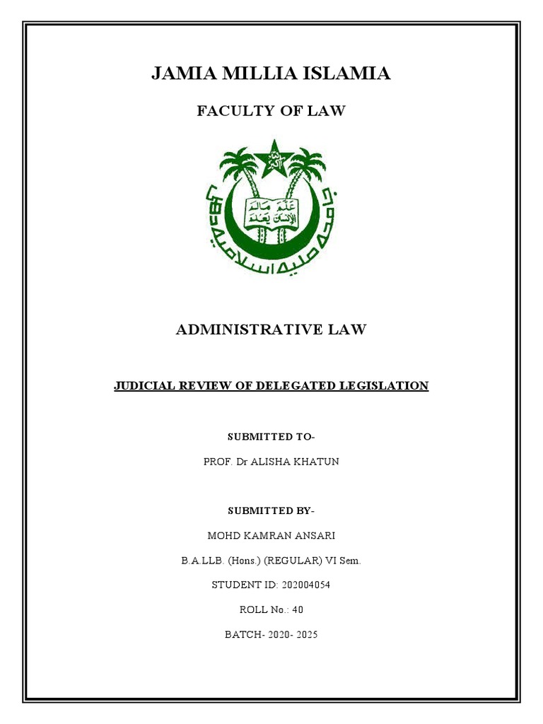 administrative law assignment pdf