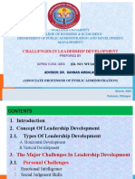 Challenges in Leadership Develoment