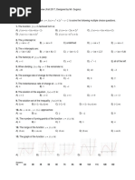 MHF4U - Final Review P1 PDF