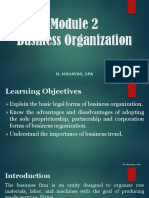 Module 2 - Business Organization PDF