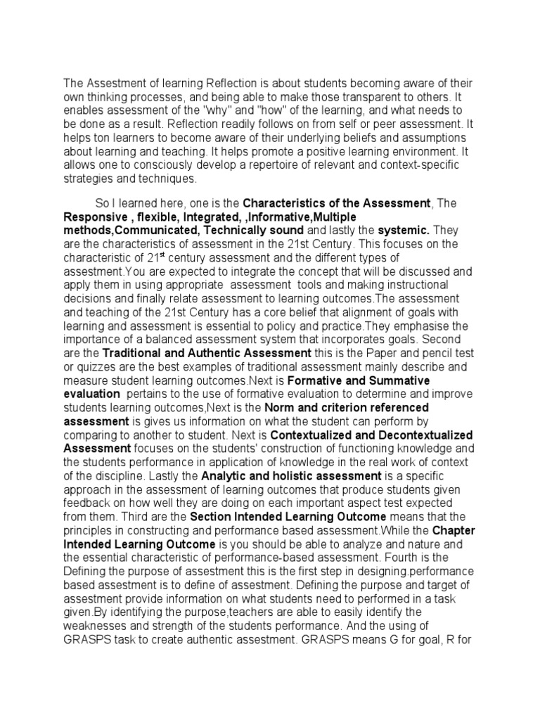 Developing effective formative assessment tools to evaluate cognitive