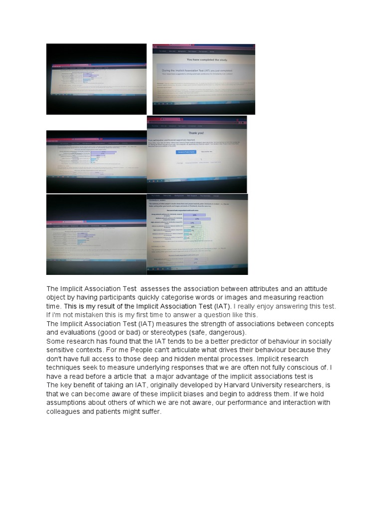 Reflection paper on the implicit association test iat pdf