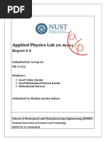 Applied Physics Lab Report 6 (Group A4) PDF