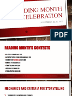 Reading Month Celebration