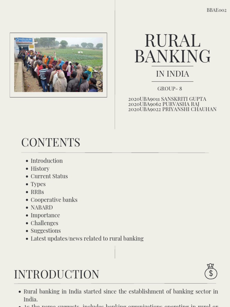 Rural Banking PDF Cooperative Financial Inclusion