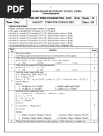 XII - CS Questions