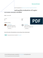 Development and Quality Evaluation of Lupin-Fortif