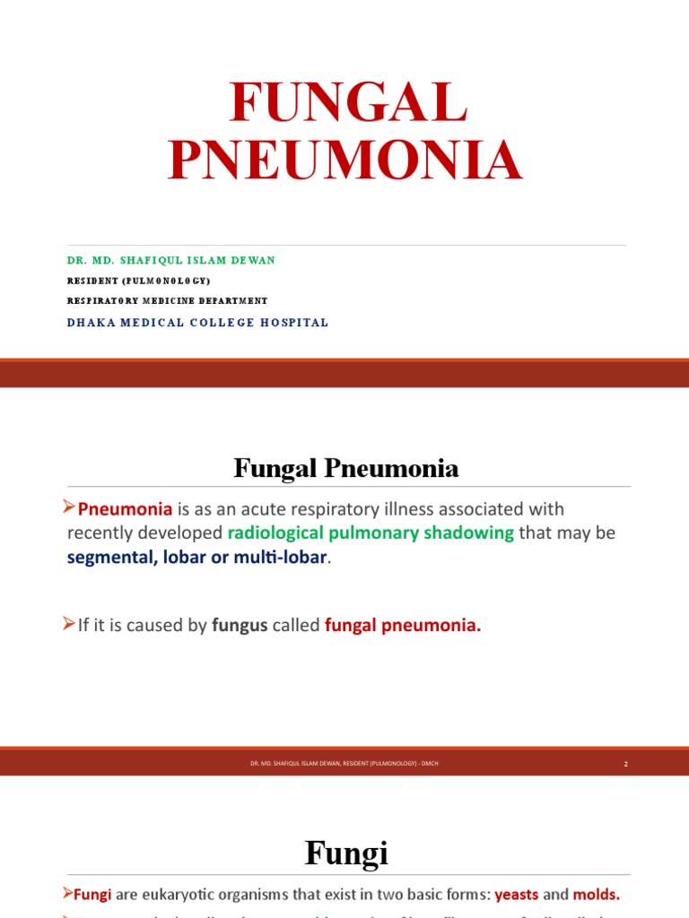 Fungal Pneumonia PDF