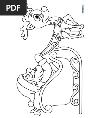 Santa-Sleigh-Coloring-Pages-Printable