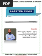 2nd PUC English Notes & Model Papers | PDF