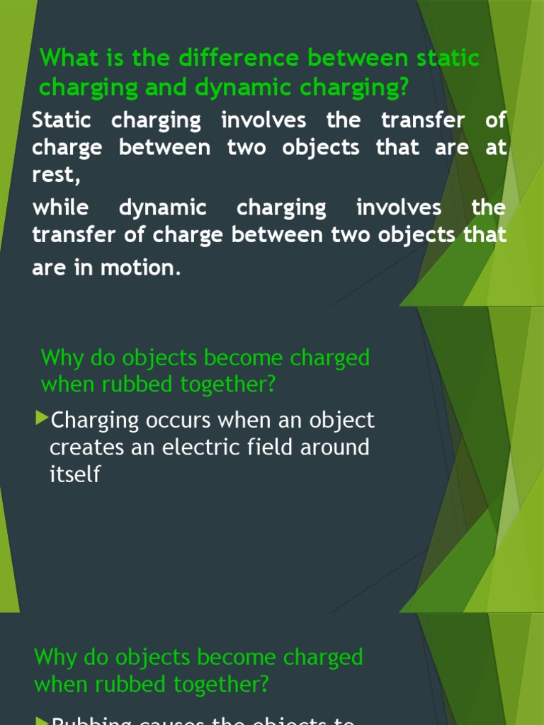 What Is The Difference Between Static Charging and PDF