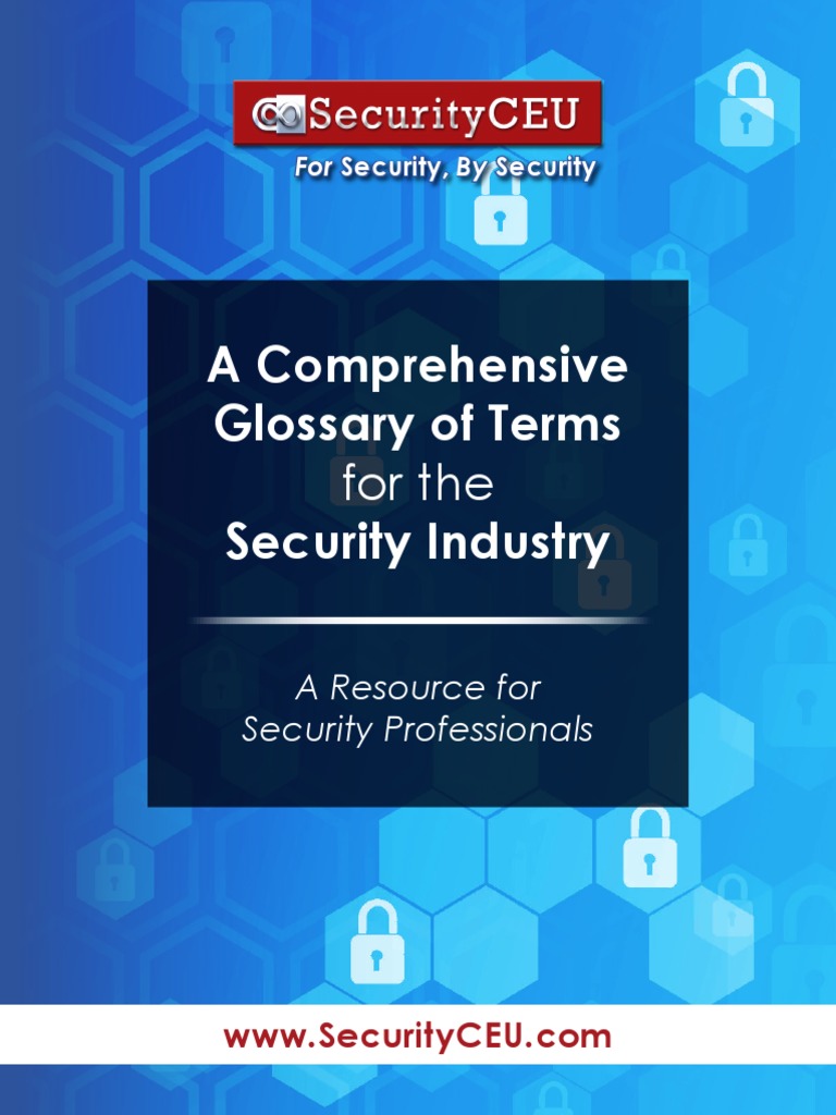 Wis Glossary of Terms For The Security Industry. PDF