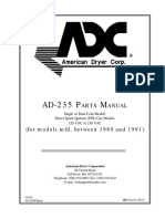 AD 235 For Models Mfd. Between 1989 and 1991 Single or Dual Coin Models Direct Spark Ignition DSI Gas Models 120 VAC or 230 VAC PN 450117 PDF