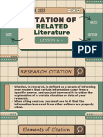 Lesson 6 - Citation of Related Litearature PDF