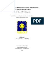 Analisis SWOT Pada Proses Negosiasi Distributif Melalui Negosiasi Elektronik