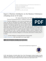 Impact of Business Intelligence On The Business Performance of Banking Sector in Sri Lank PDF