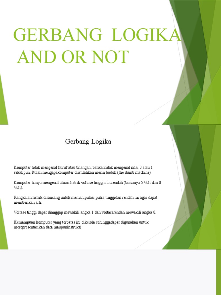 Tipe dan Tabel Kebenaran Gerbang Logika | PDF