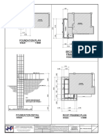 Foundation Plan: Scale: 1:100M