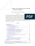 Projective Geometry in Characteristic One and The Epicyclic Site 2015