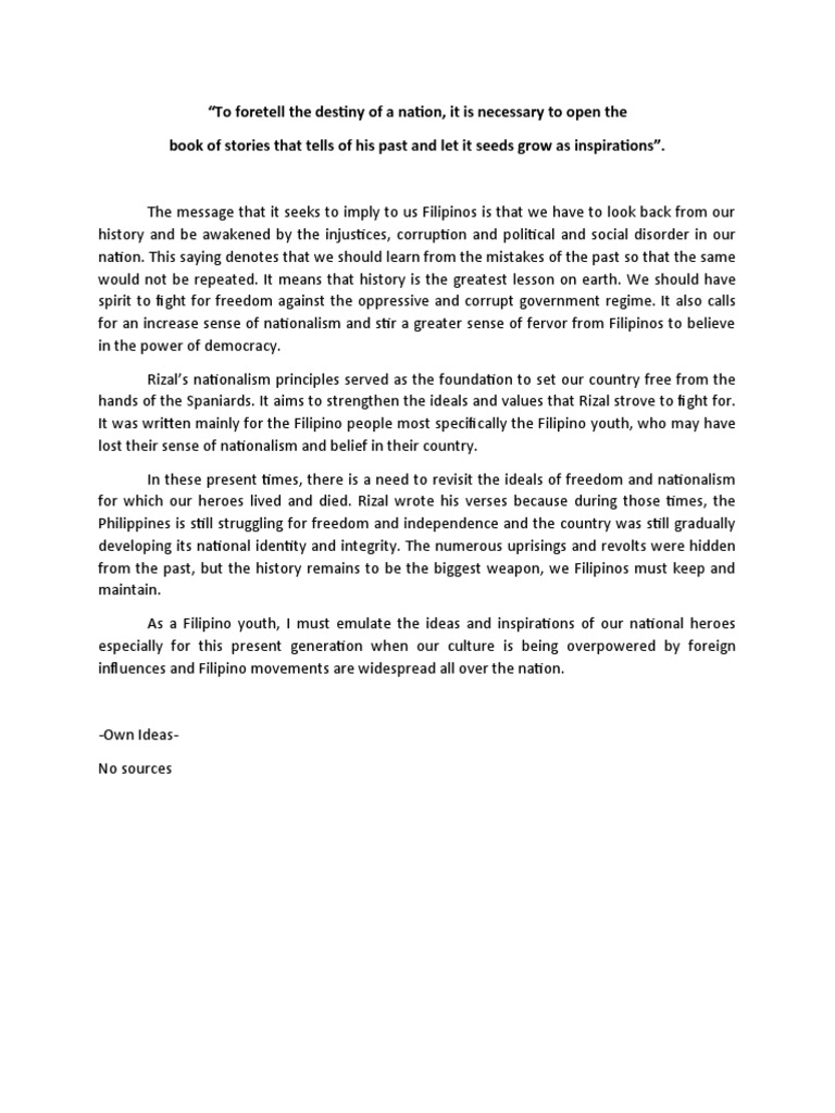 To Foretell The Destiny of A Nation | PDF