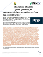 Biofuels Bioprod Bioref - 2021 - Fedie - Hydrothermal Catalysis of Waste Greases Into Green Gasoline Jet and Diesel
