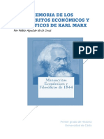 Reseña de Los Manuscritos Económicos y Filosóficos de Karl Marx
