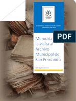 Memoria de La Salida A San Fernando (4714) (Autoguardado) PDF