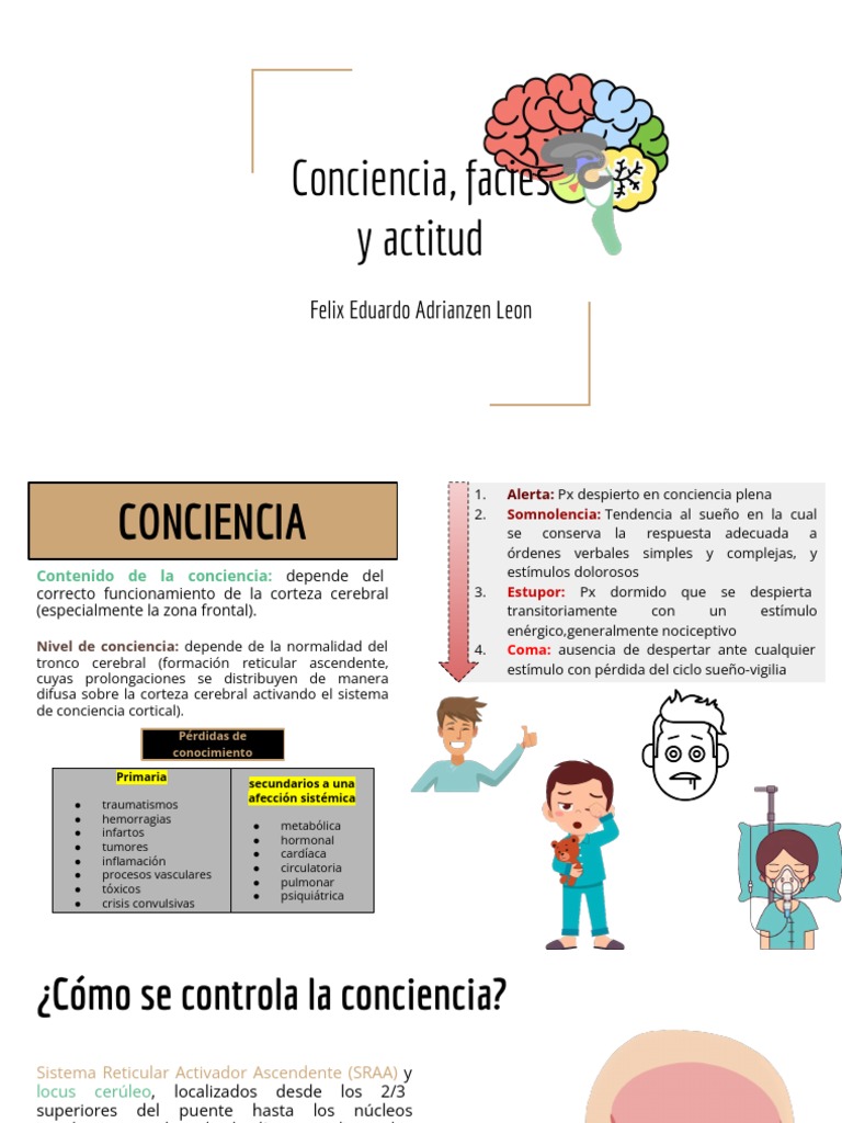 Niveles de Conciencia y Facies Clínicas | PDF | Conciencia | Coma