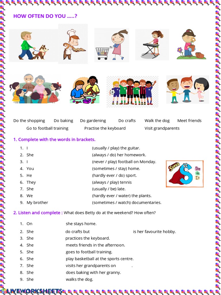 Adverbs of frequency liveworksheets id 1569824 102062020357062