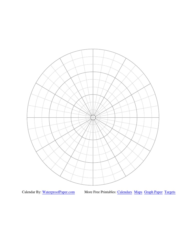 Polar Graph Paper PDF | PDF