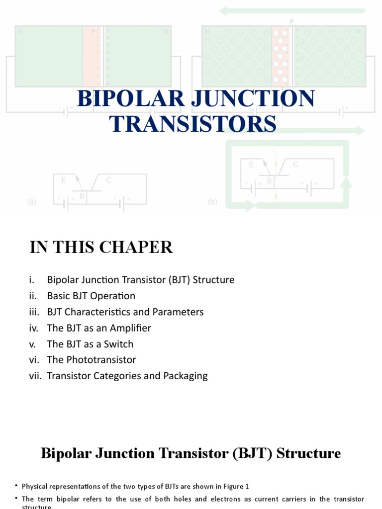 Bipolar Junction Transistors PDF Bipolar Junction Transistor PN