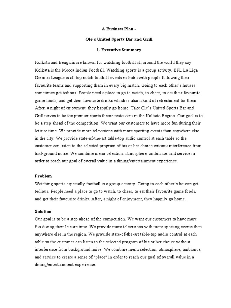 BPD - Sample 2 | PDF | Waiting Staff | Chef