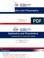 1 - Fundamentals of Fluid Power Systems - MITWPU - HP - CDK PDF